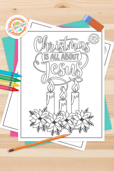 religious christmas coloring pages