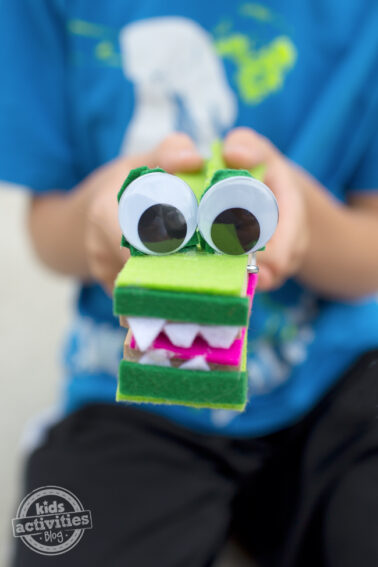 clothespin crocodile craft