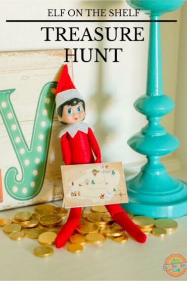 Elf on the Shelf Treasure Hunt Christmas Idea - Free Printable - Kids Activities Blog