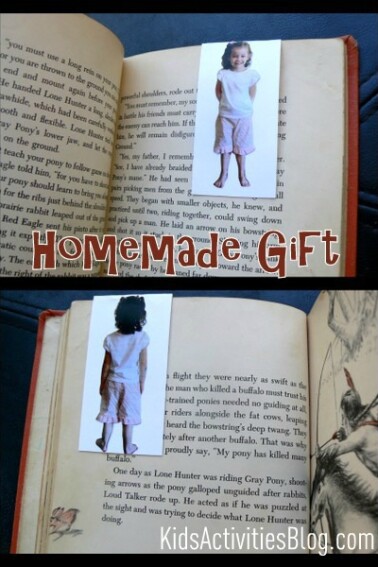 Homemade gift bookmarks