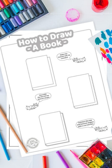 how to draw a book