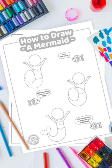 How To Draw A Mermaid