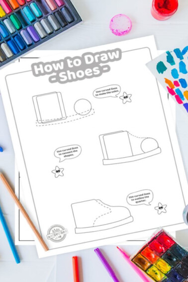 how to draw shoes