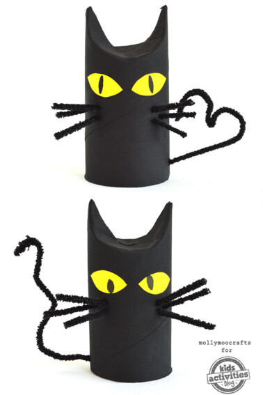 toilet roll cats halloween