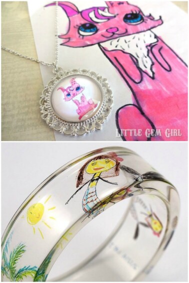 Turn Your Kids Artwork Into Jewelry