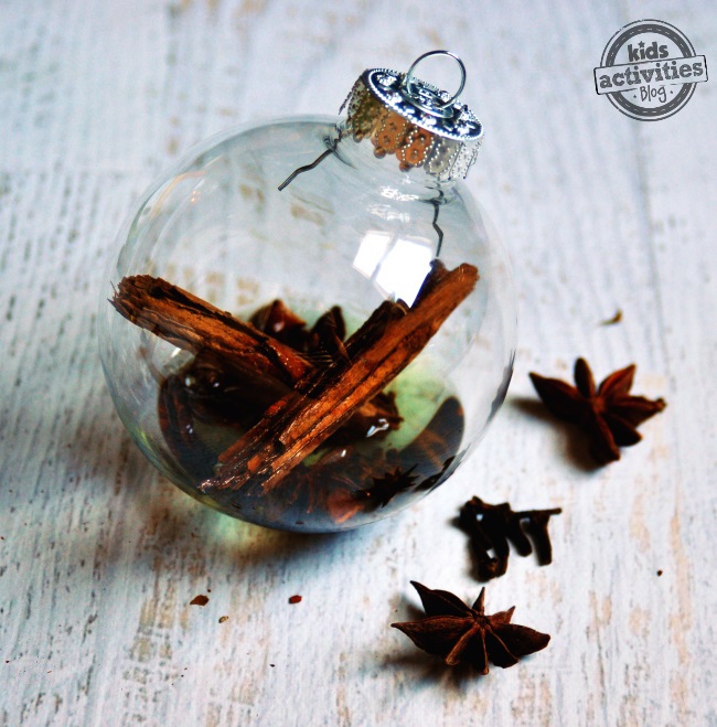 Scented ornaments- make a diffuser for holiday scents using oil spices and essentials