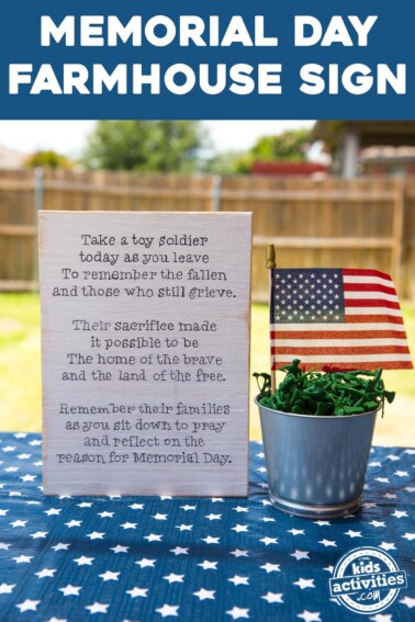 memorial day patriotic sign