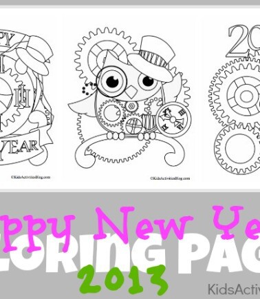 New Year Coloring Pages