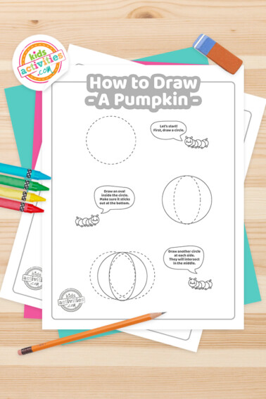 how to draw a pumpkin