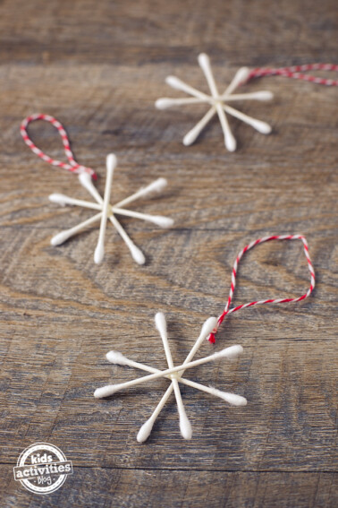 Snowflake Q-Tip Ornament