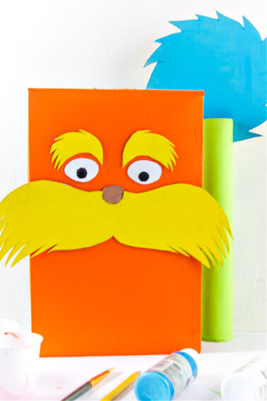 truffula tree and the lorax craft using cardboard