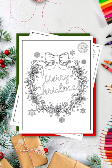 Merry Christmas Coloring Pages